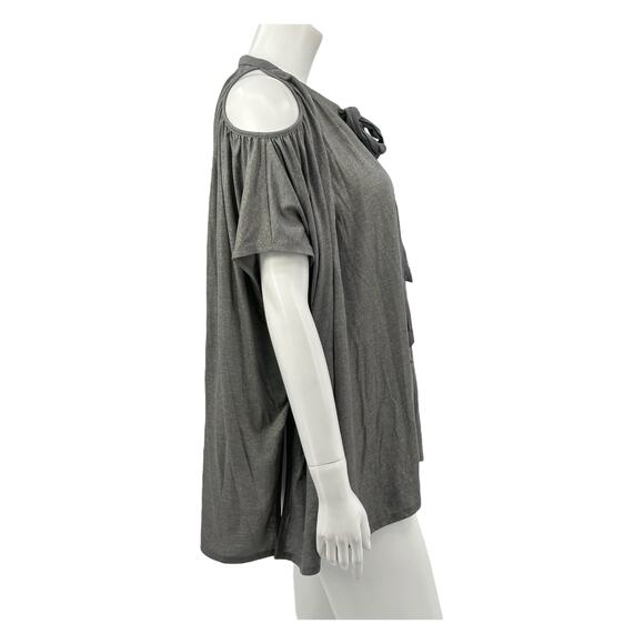 Deletta Anthropologie Top Womens XS Small Tulay Open Shoulder Oversized Flowy - Picture 3 of 8